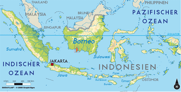Karte-Indonesien